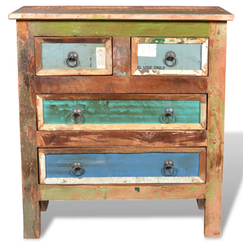 Reclaimed Cabinet Solid Wood With 4 Drawers