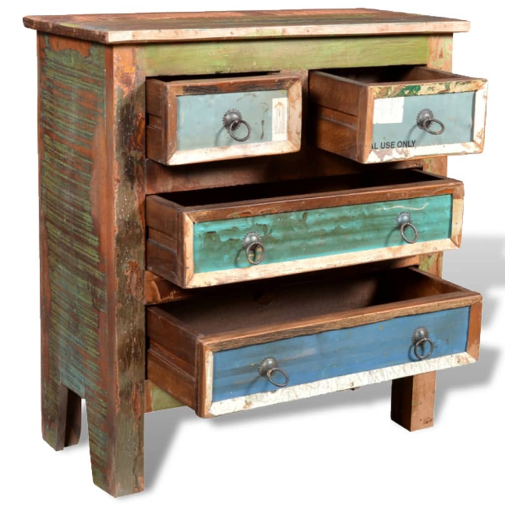 Reclaimed Cabinet Solid Wood With 4 Drawers