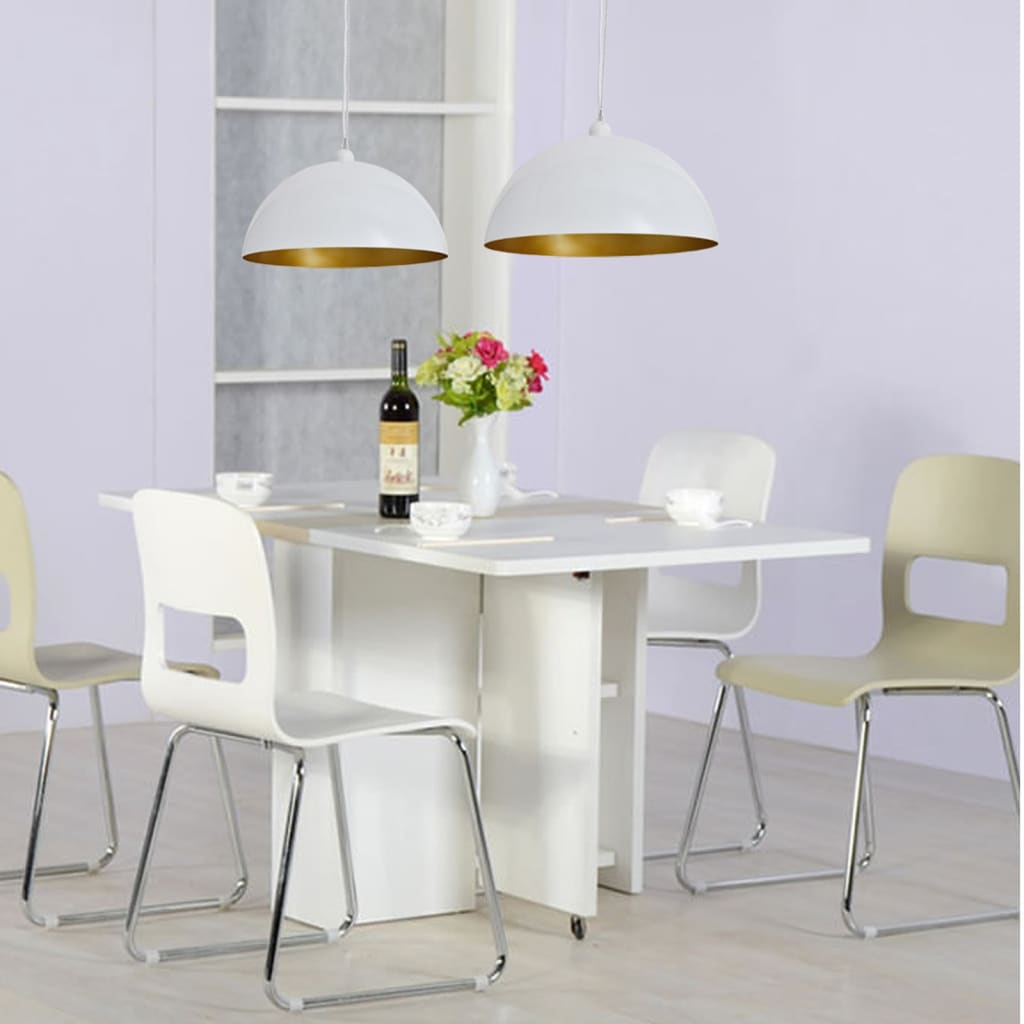 Ceiling Lamp 2 Pcs Height-Adjustable Semi-Spherical