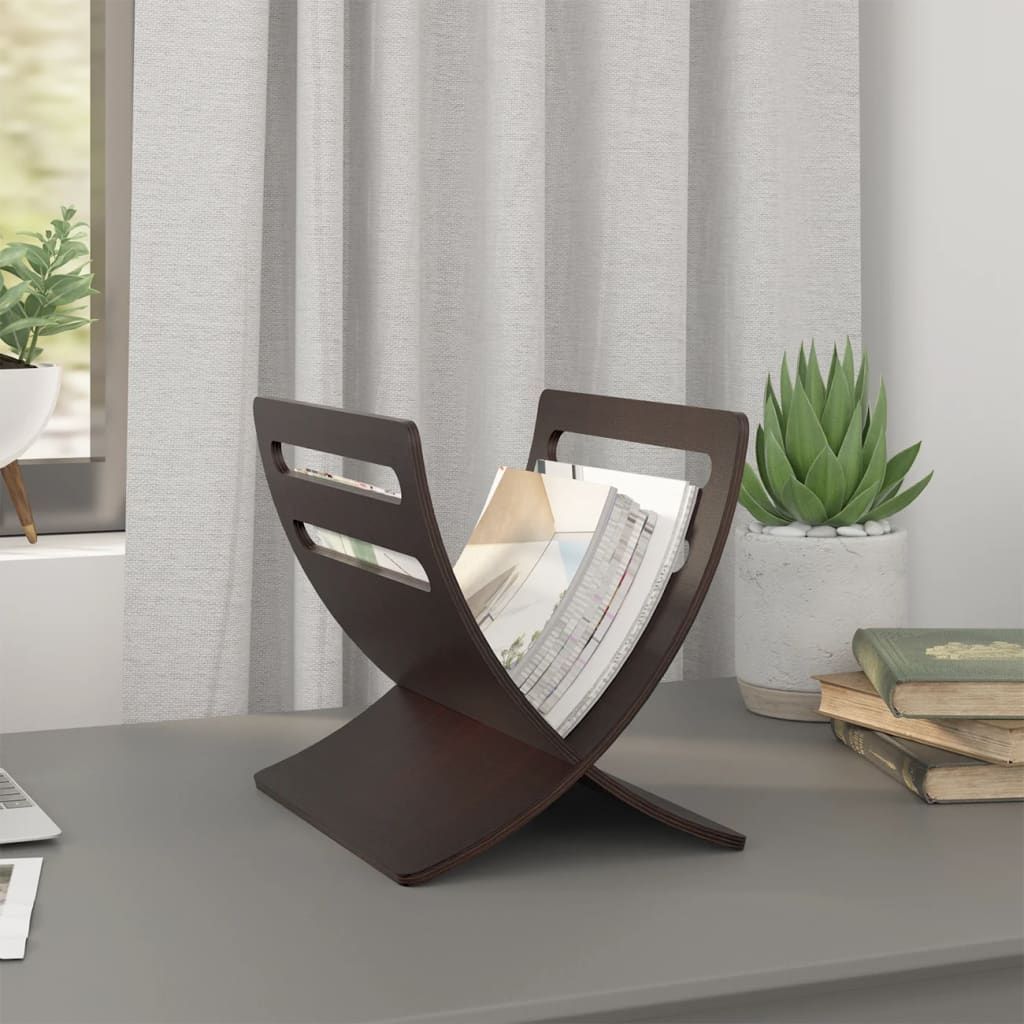 Wooden Magazine Rack Floor Standing