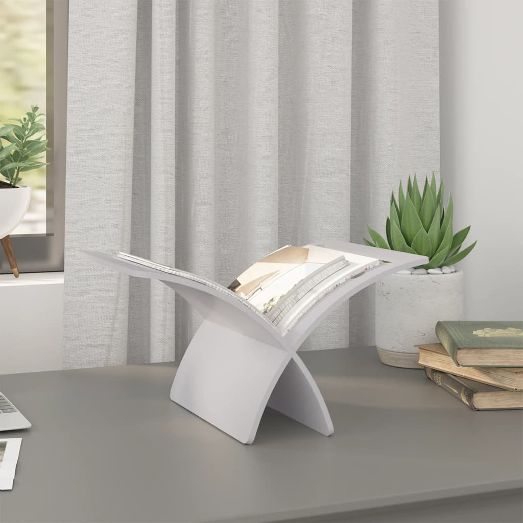 Wooden Magazine Rack Floor Standing