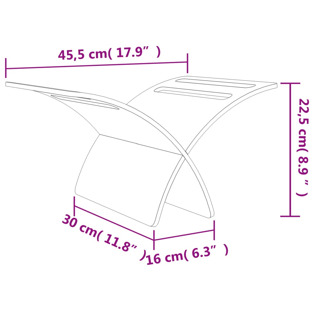Wooden Magazine Rack Floor Standing