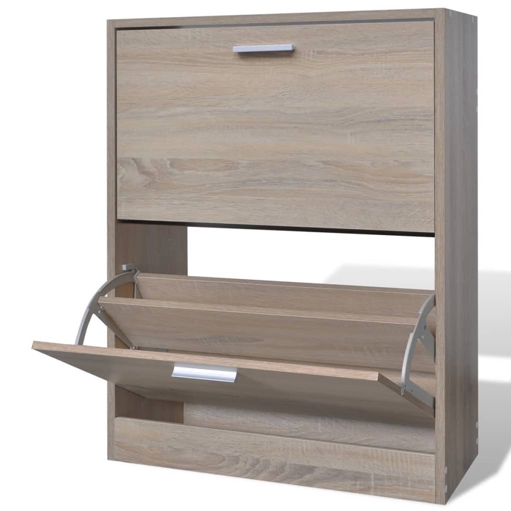 Shoe Cabinet 63X24X Engineered Wood