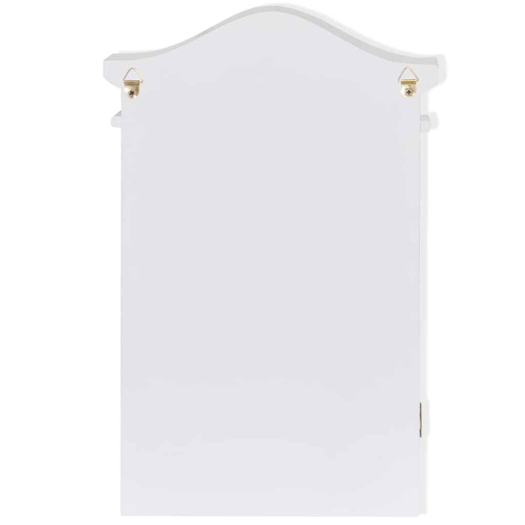 Key Cabinet With Photo Frame White