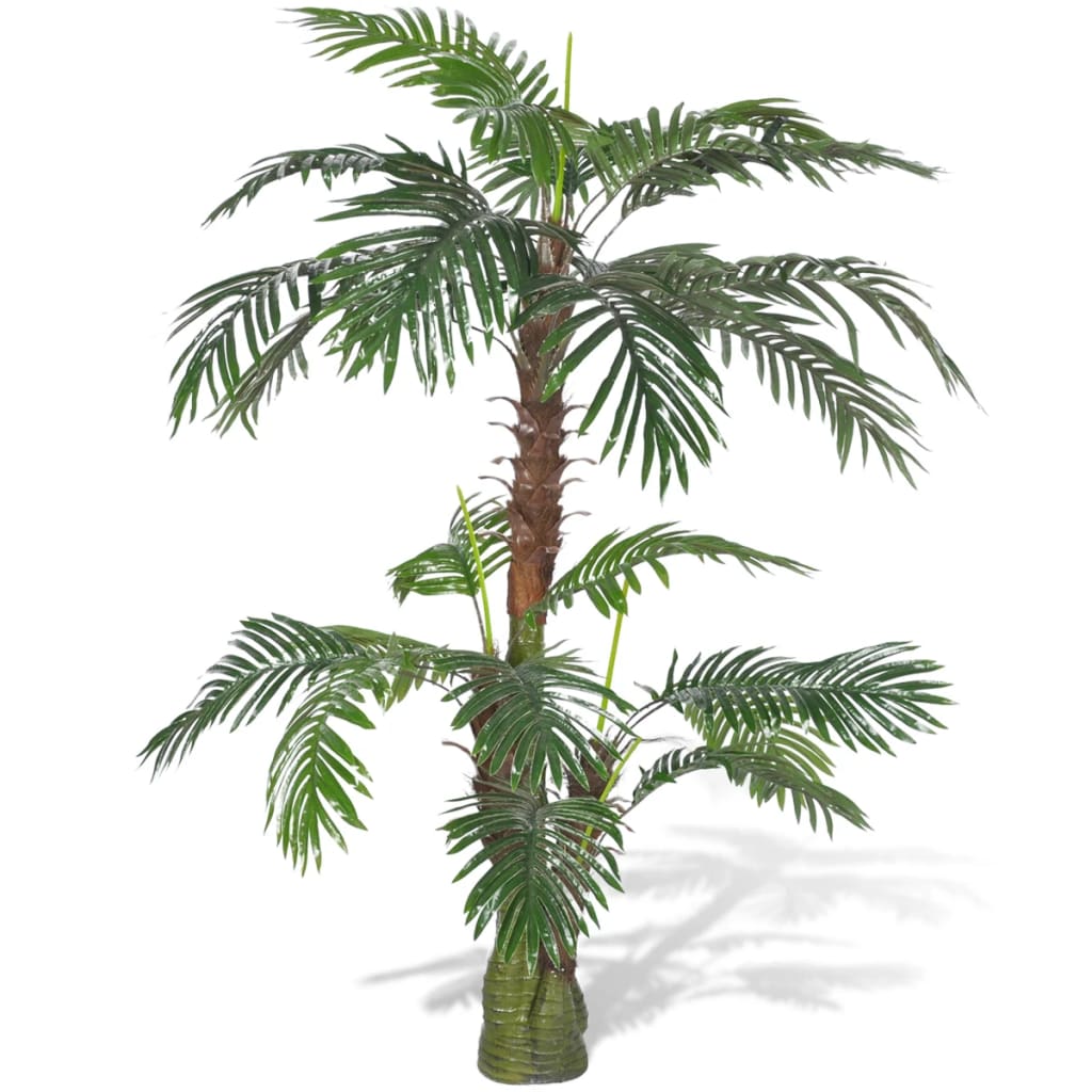 Lifelike Artificial Cycus Palm Tree With Pot 80 Cm