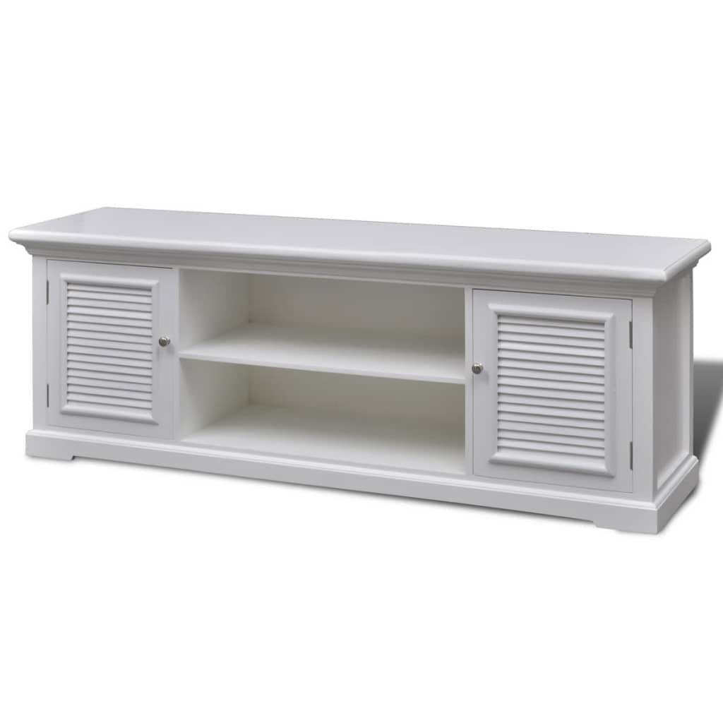 Tv Stand White Wood