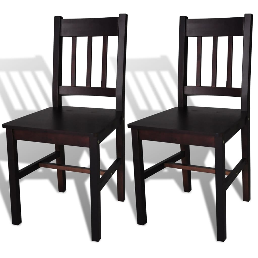 Dining Chairs 2 Pcs Pinewood
