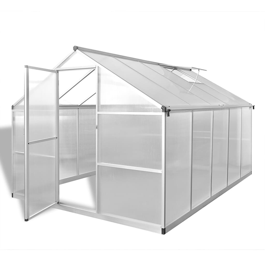 Reinforced Aluminium Greenhouse With Base Frame 6.05 M²