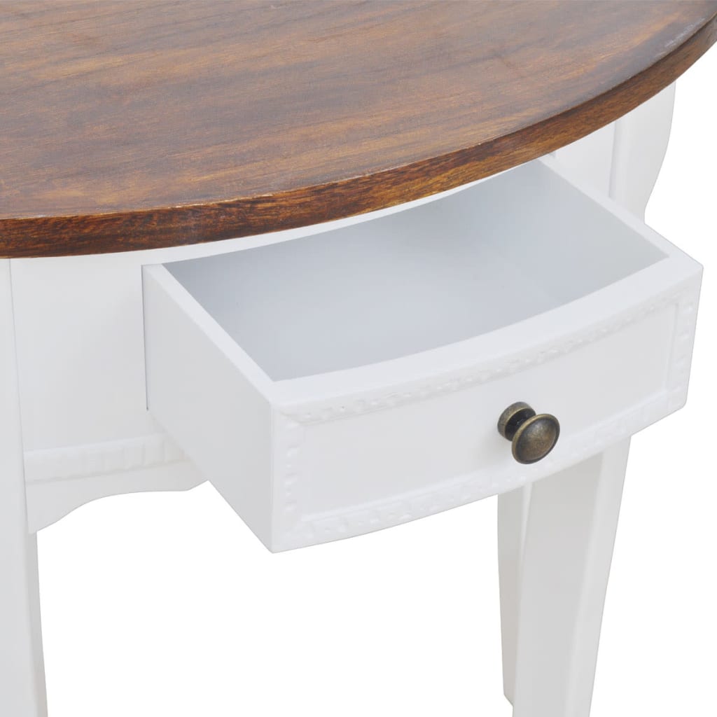 Console Table With Drawer And Top Half-Round