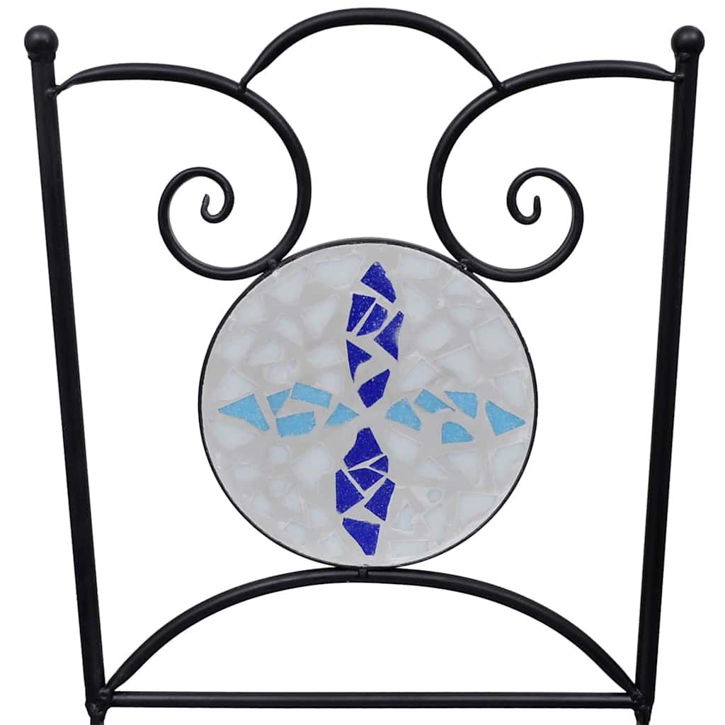 Folding Bistro Chairs 2 Pcs Ceramic And White