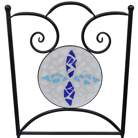 Folding Bistro Chairs 2 Pcs Ceramic And White