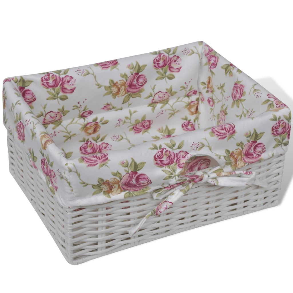 Cabinet With 1 Drawer And 3 Baskets Paulownia Wood