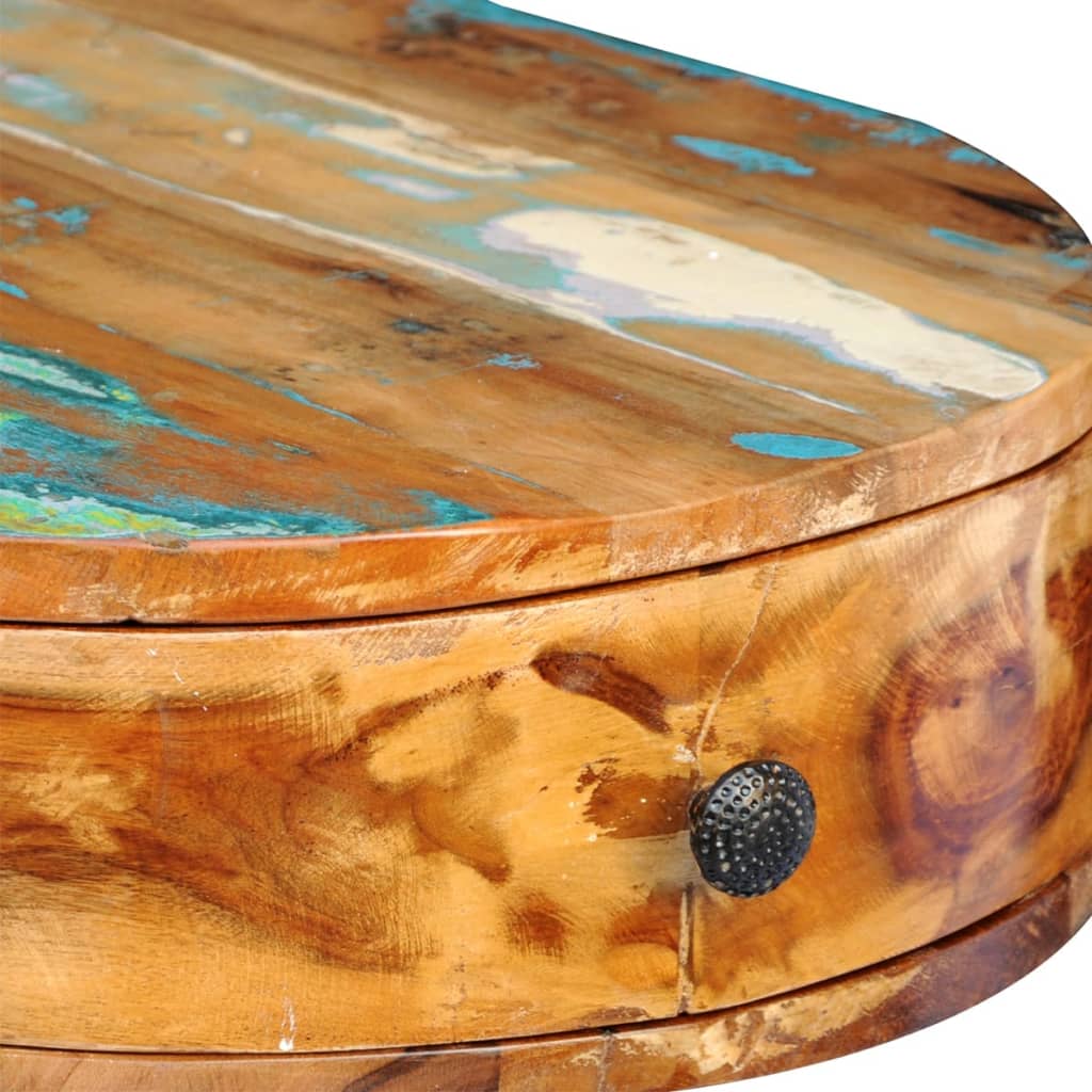 Reclaimed Solid Wood Desk With Iron Pin Legs