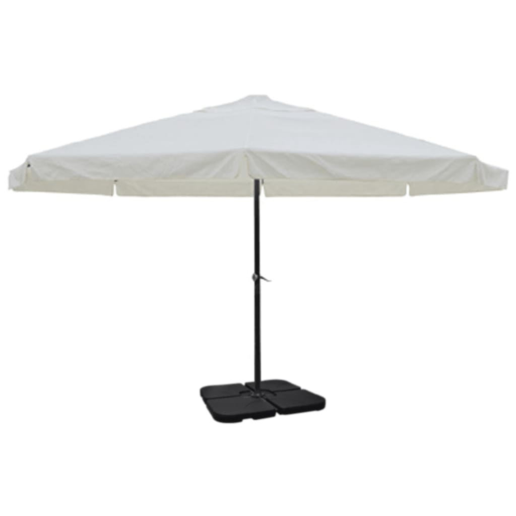 Aluminium Garden Parasol With Portable Base