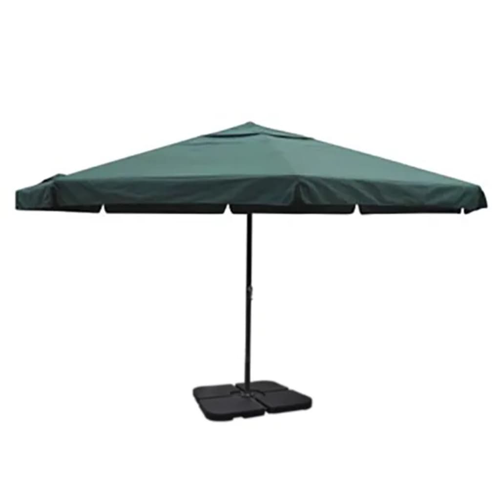 Aluminium Garden Parasol With Portable Base