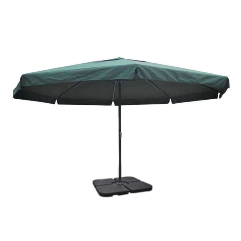 Aluminium Garden Parasol With Portable Base