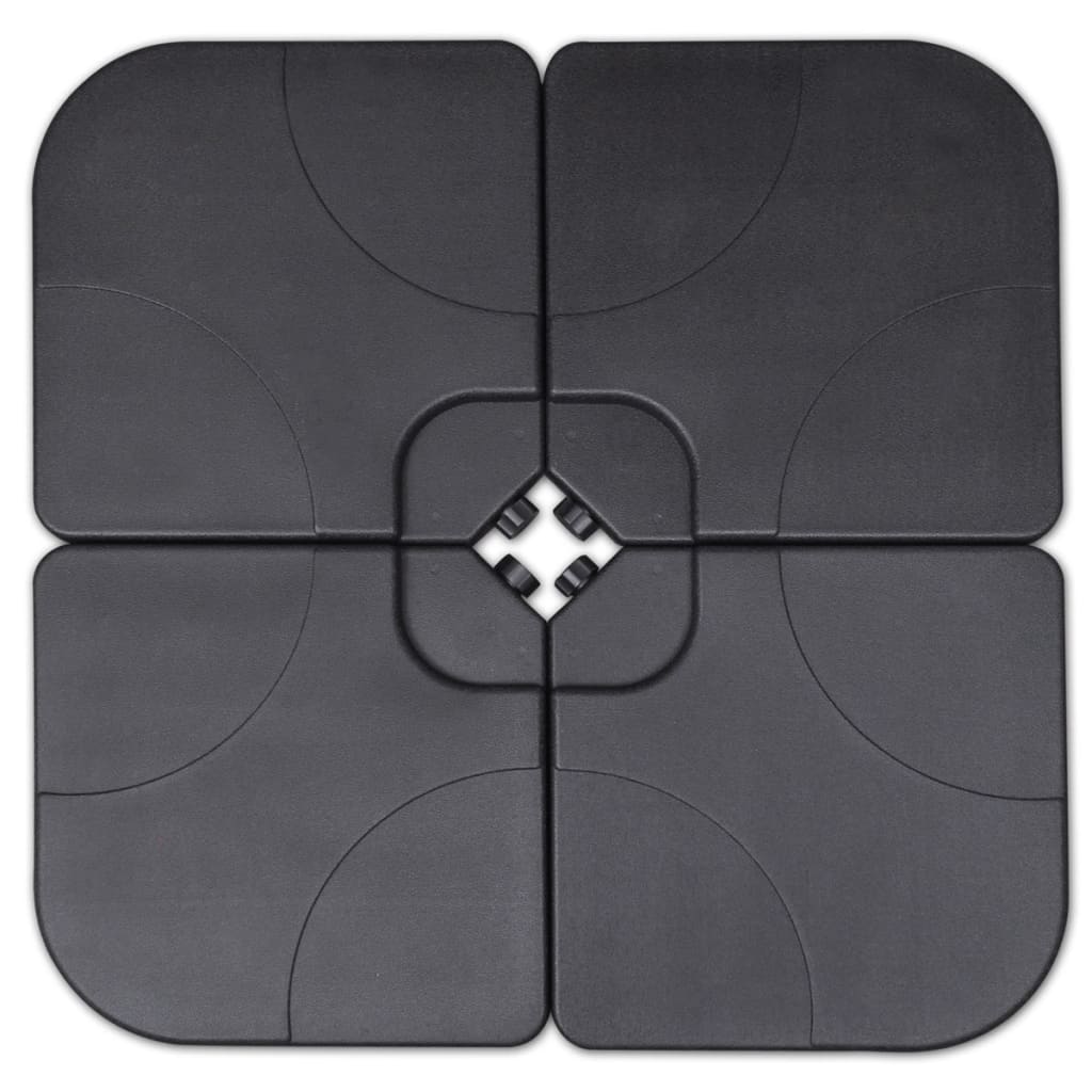 Aluminium Garden Parasol With Portable Base