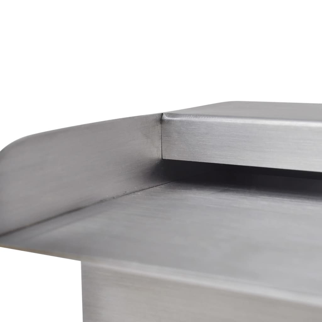 Rectangular Waterfall Pool Fountain Stainless Steel