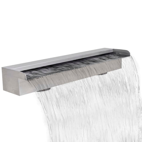 Rectangular Waterfall Pool Fountain Stainless Steel