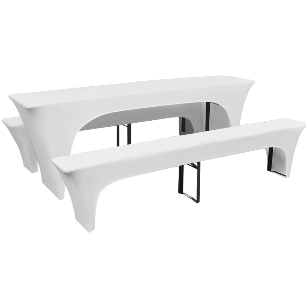 Three Piece Slipcover For Beer Table/Benches Stretch
