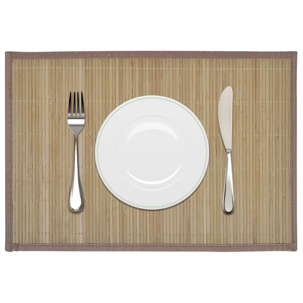6 Bamboo Placemats 30 X 45 Cm