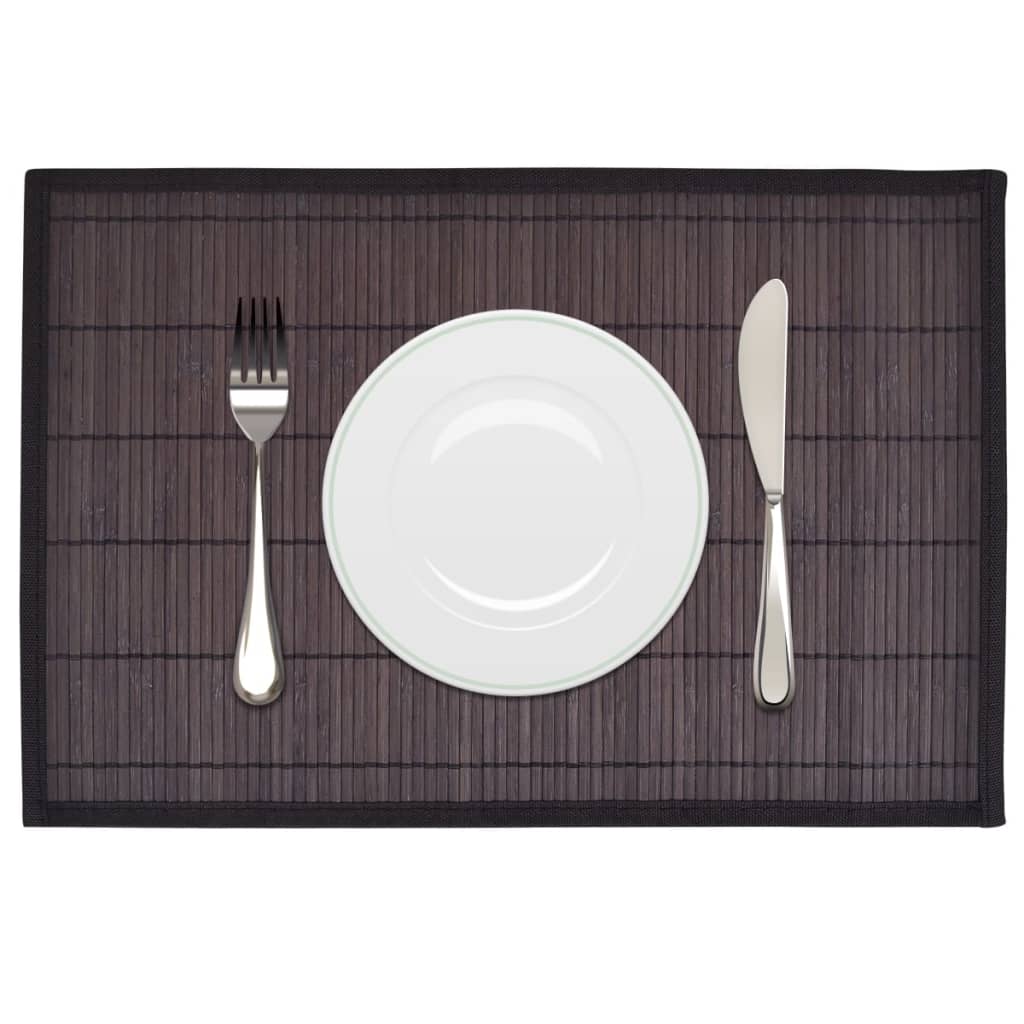 6 Bamboo Placemats 30 X 45 Cm