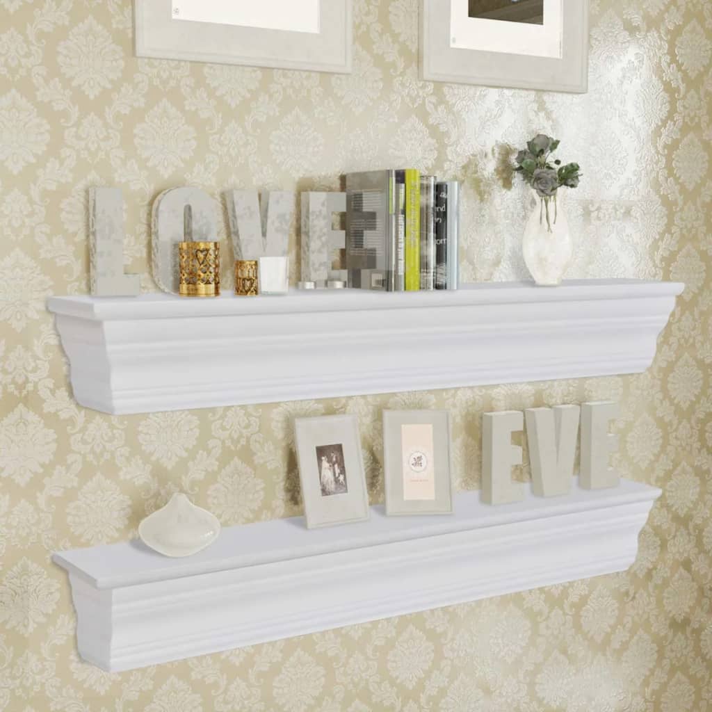 Wall Shelves Aaliyah 2 Pcs White