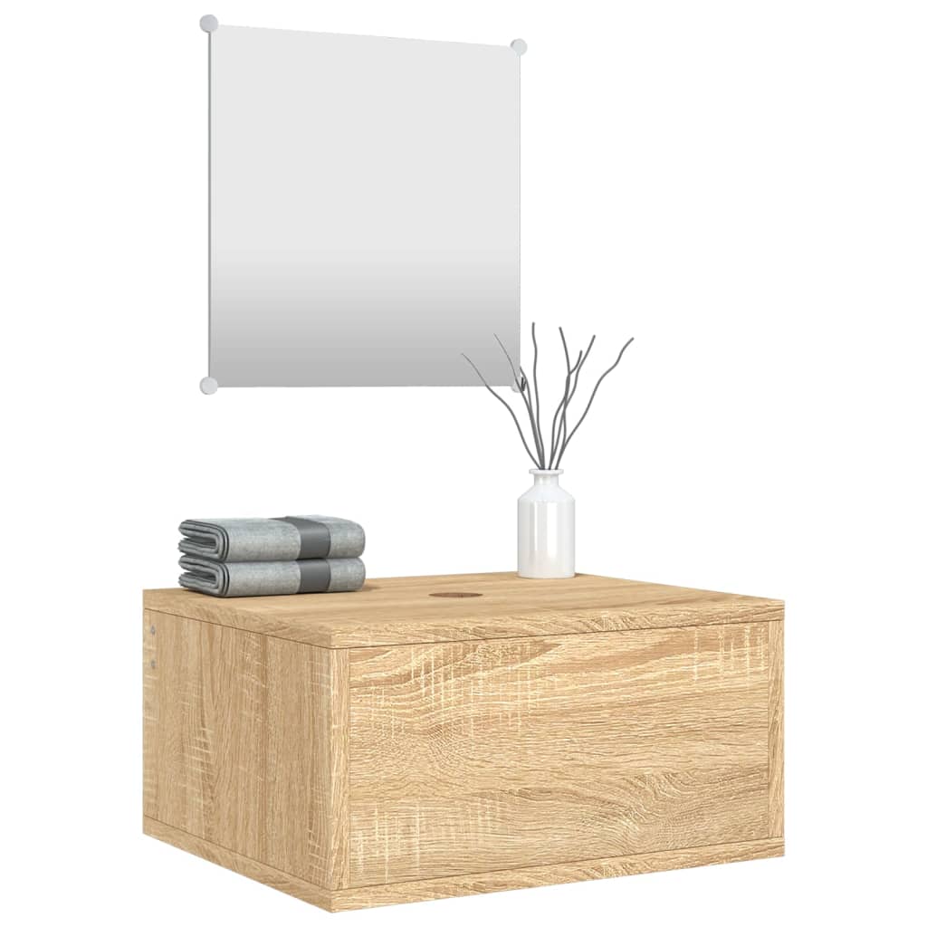 2 Piece Bathroom Furniture Set Engineered Wood