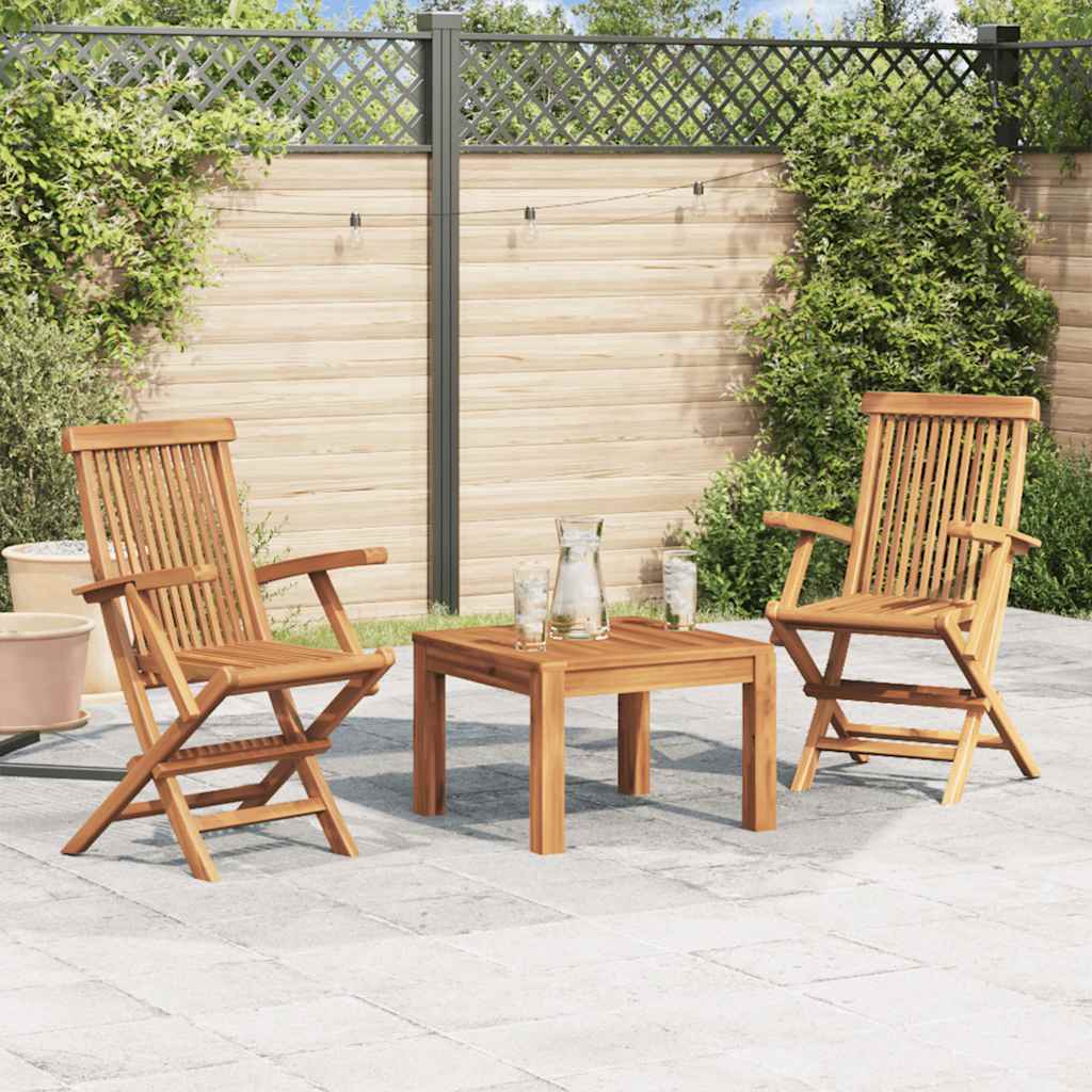 Garden Chairs 8 Pcs Solid Teak Wood