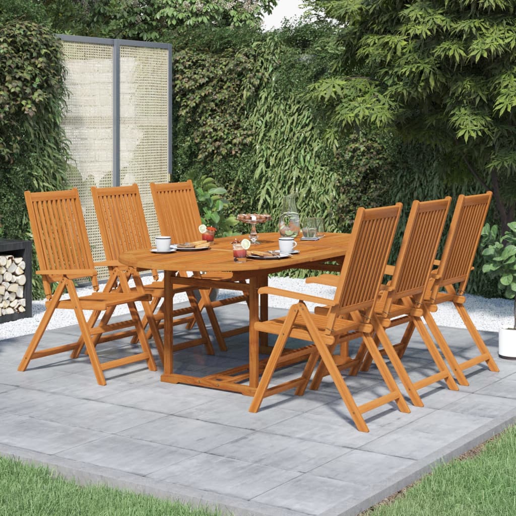 5 Piece Garden Dining Set Solid Wood Acacia