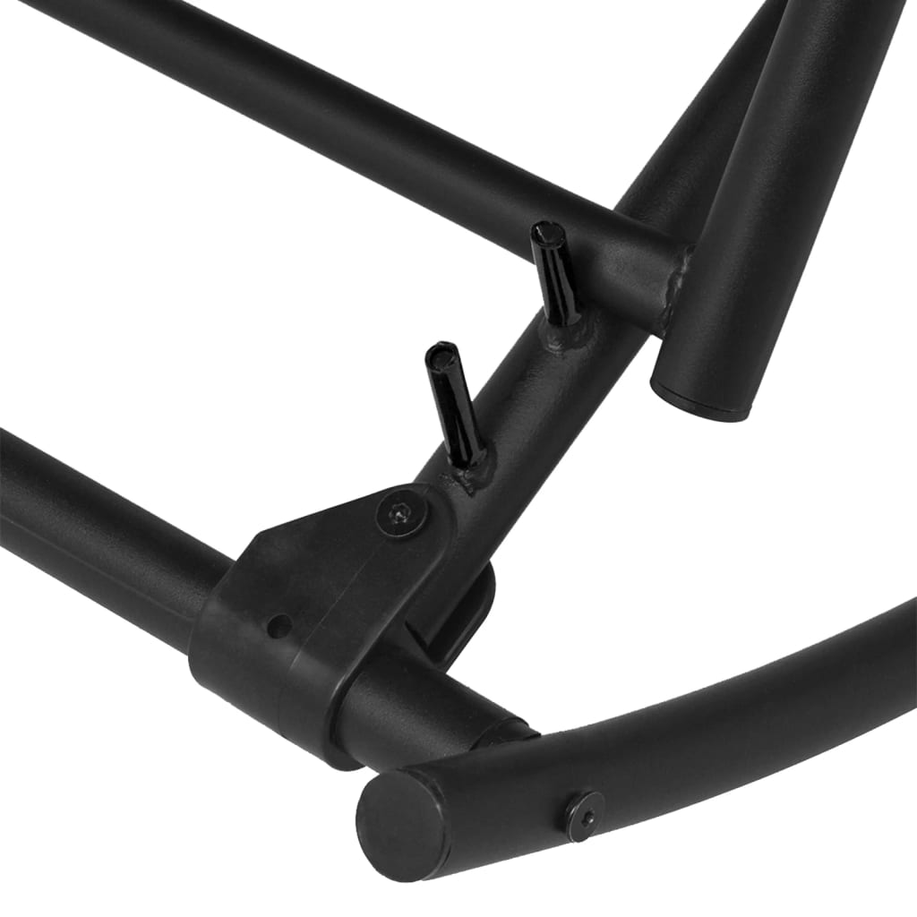 Garden Rocking Chair Steel And Textilene Black