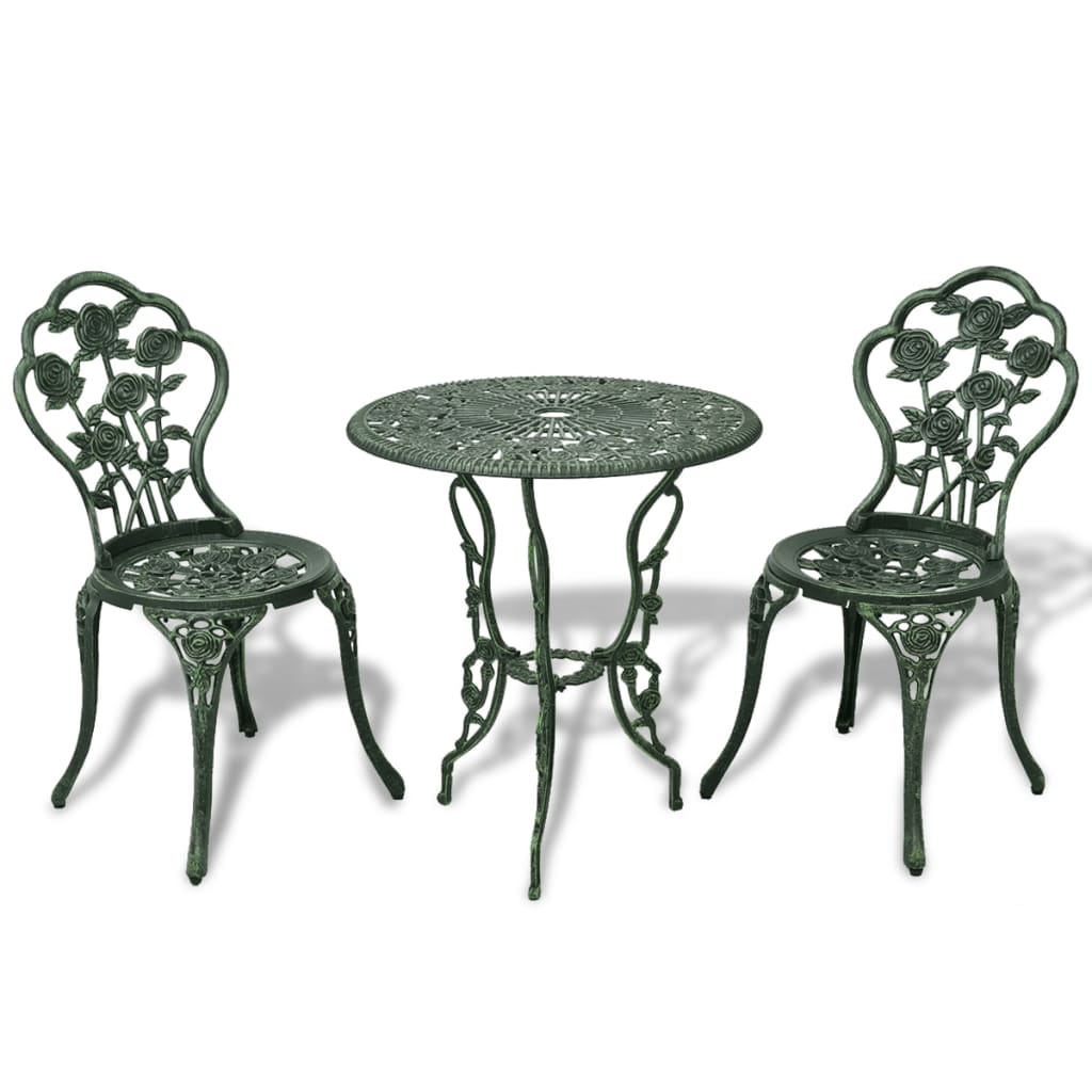 3 Piece Bistro Set Cast Aluminium