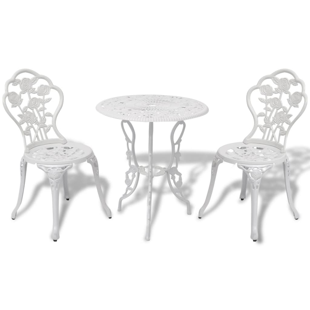 3 Piece Bistro Set Cast Aluminium