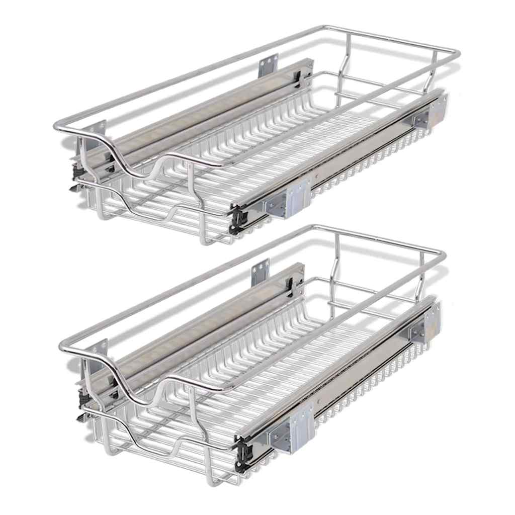 Pull-Out Wire Baskets 2 Pcs