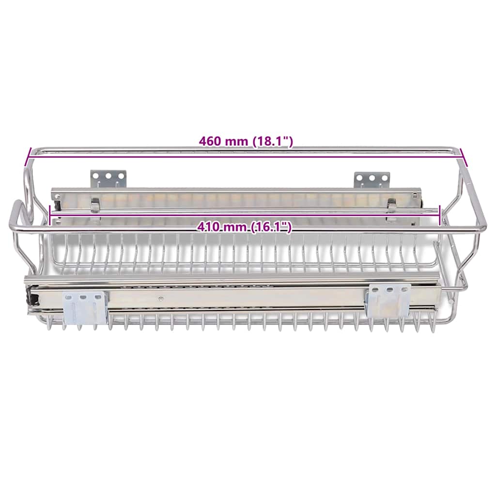 Pull-Out Wire Baskets 2 Pcs