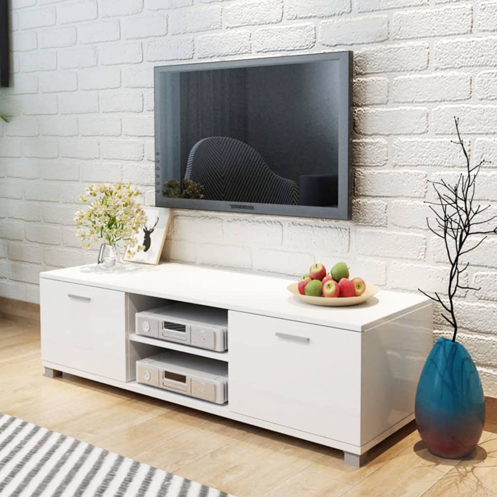 Tv Cabinet High-Gloss Black 120X40.5X35 Cm