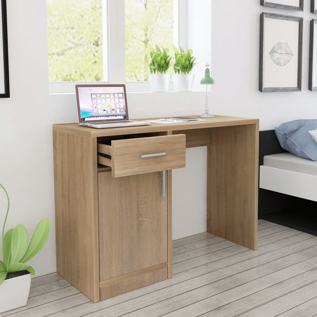 Desk With Drawer And Cabinet 100X40X73 Cm