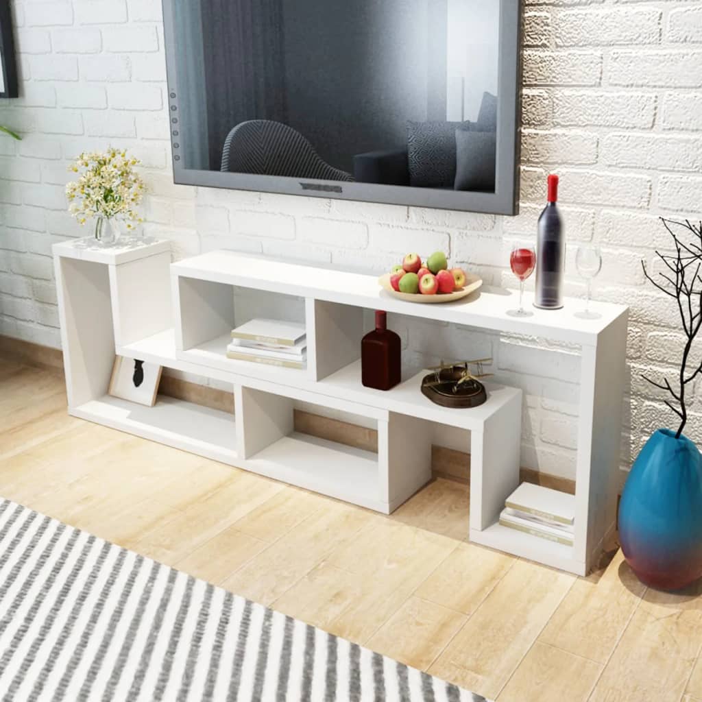 Tv Cabinet Double L-Shaped Oak