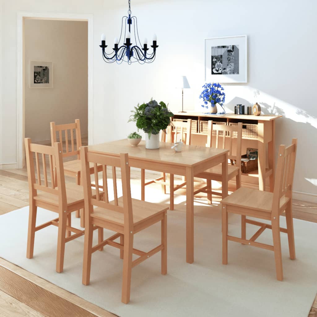 Three Piece Dining Set Pinewood