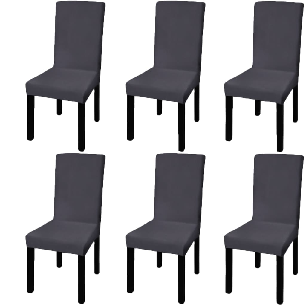 Straight Stretchable Chair Cover 4 Pcs