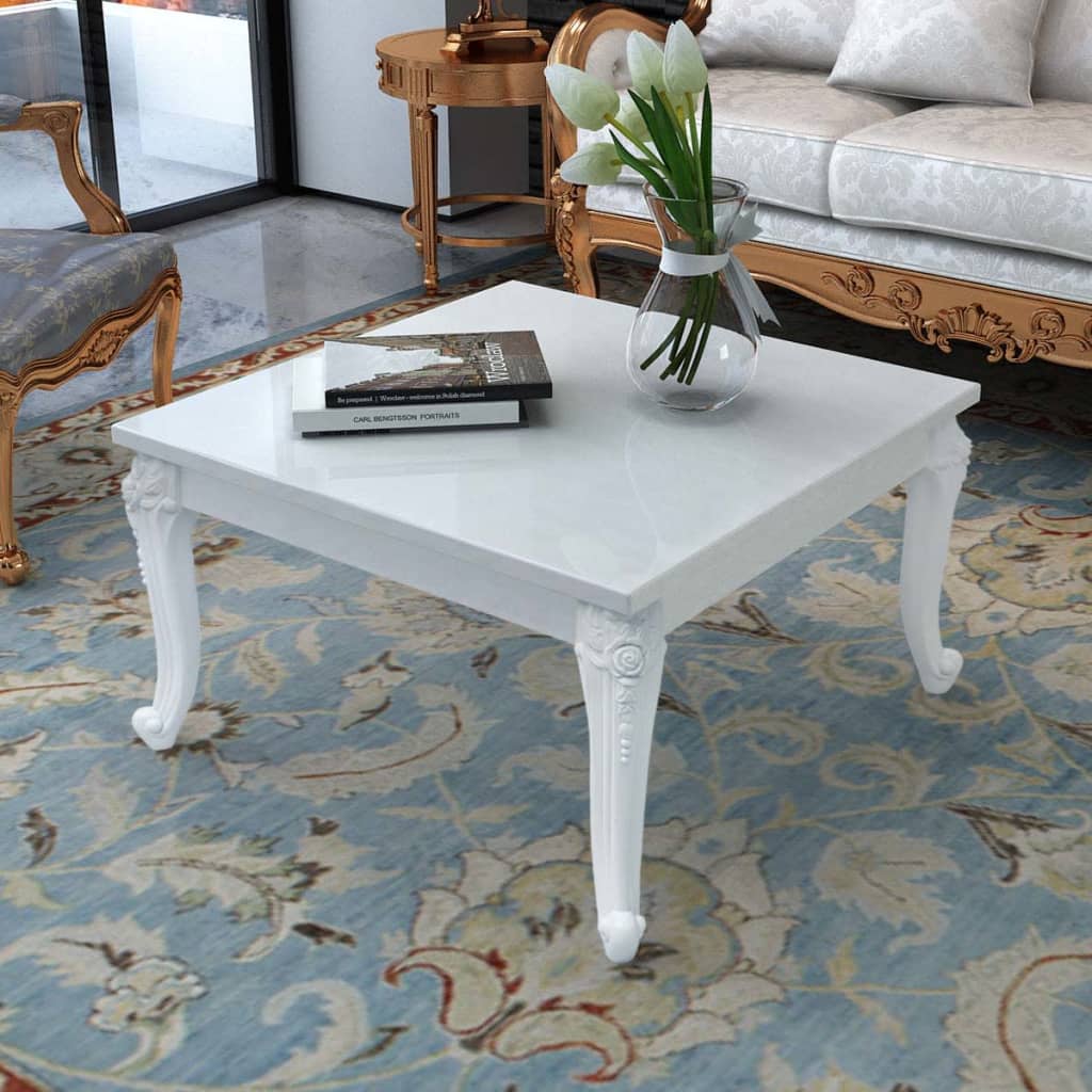 Coffee Table High Gloss White