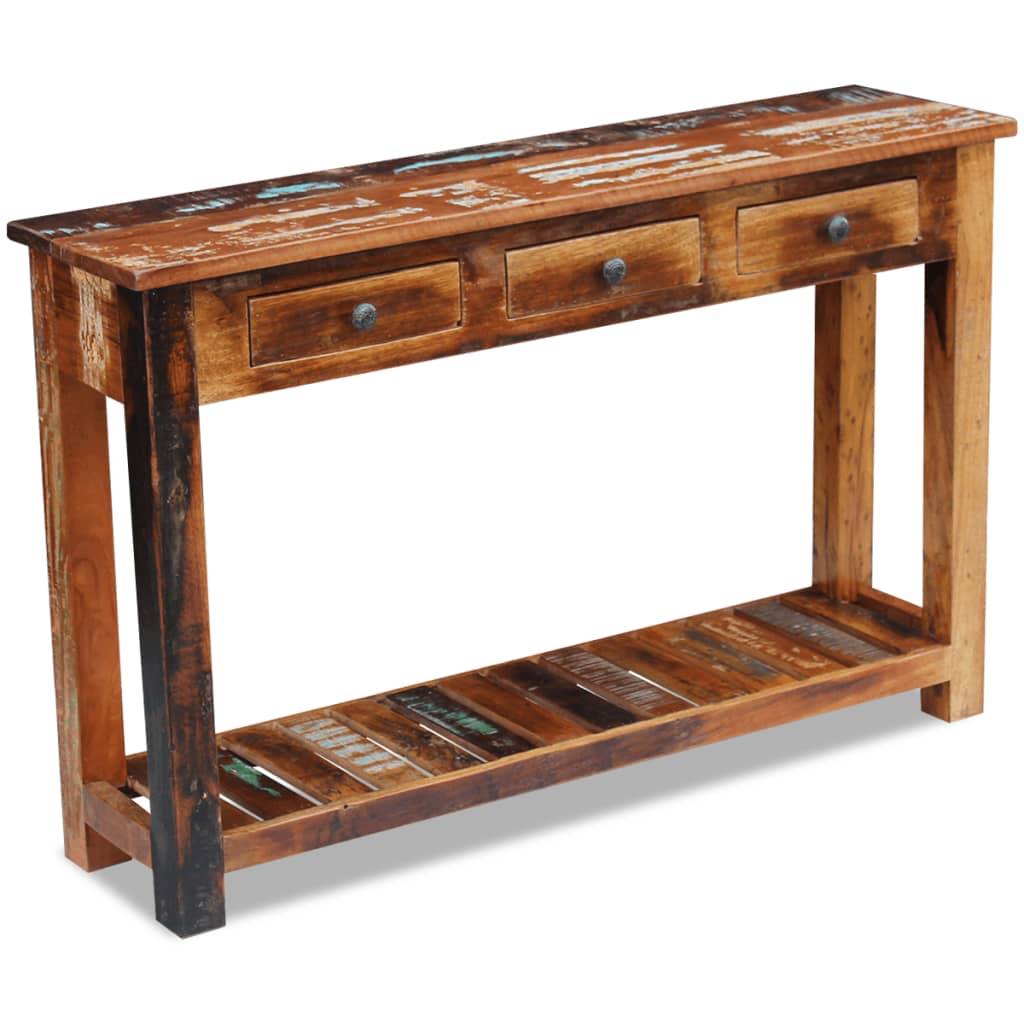 Console Table Solid Reclaimed Wood