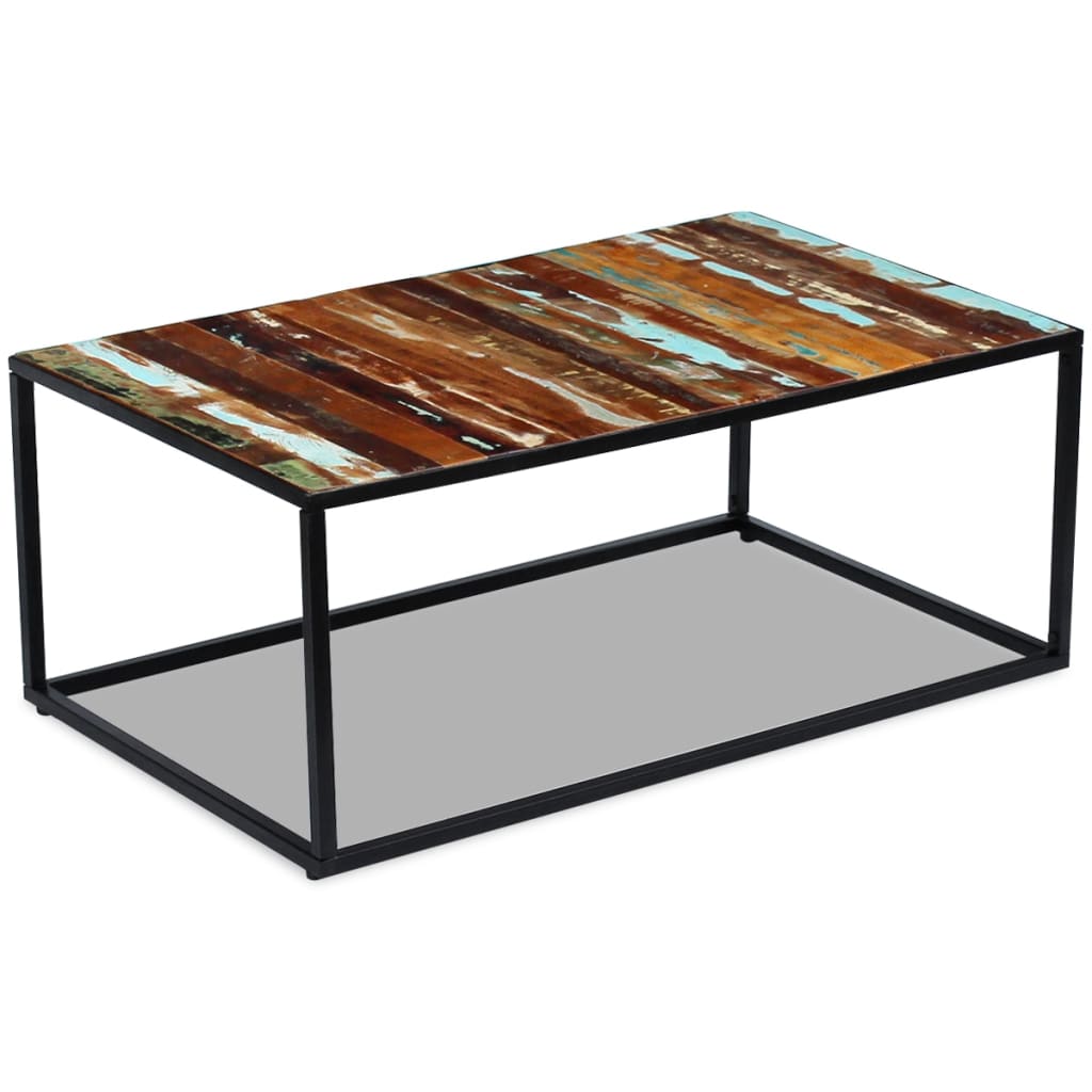 Coffee Table Solid Reclaimed Wood 100X60X40 Cm