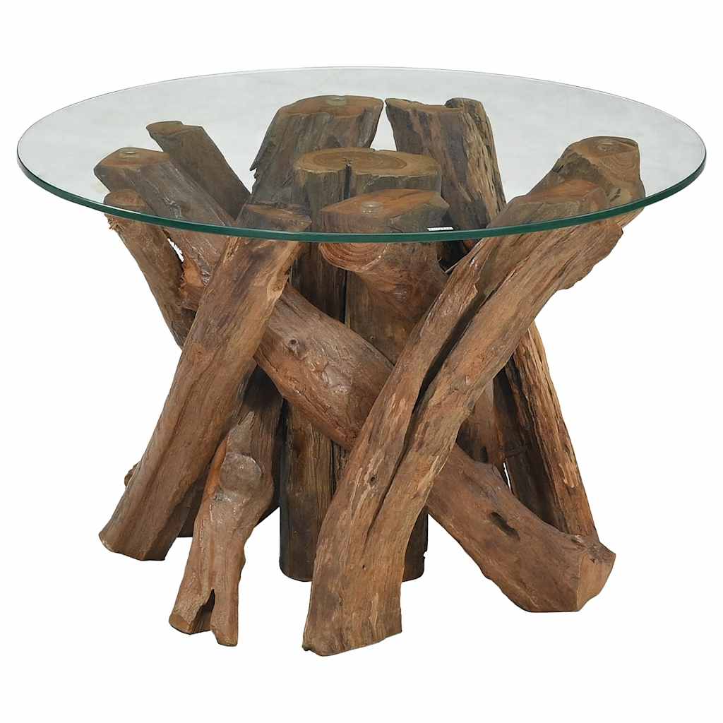 Coffee Table Solid Teak Driftwood 60 Cm