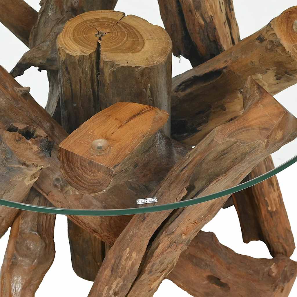 Coffee Table Solid Teak Driftwood 60 Cm