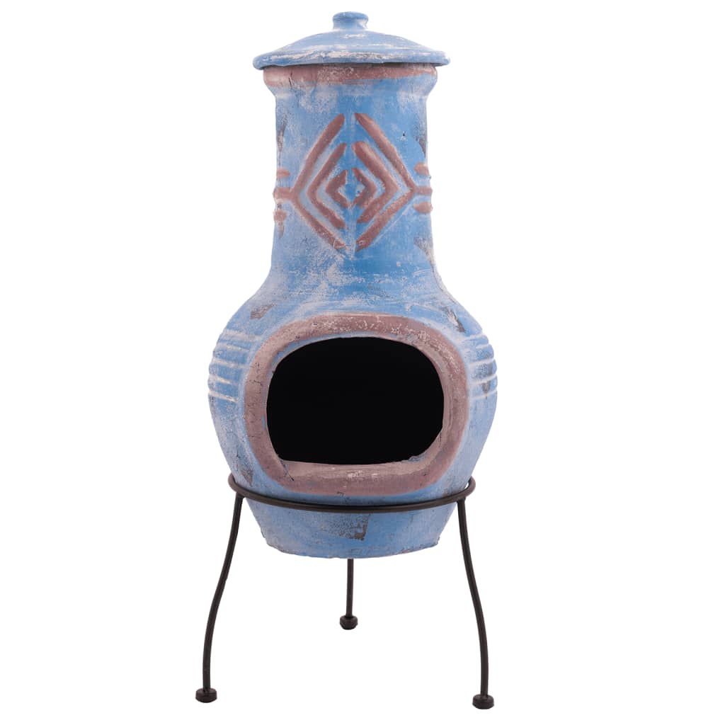 Redfire Fireplace Colima Clay Sea Blue/Red 86031