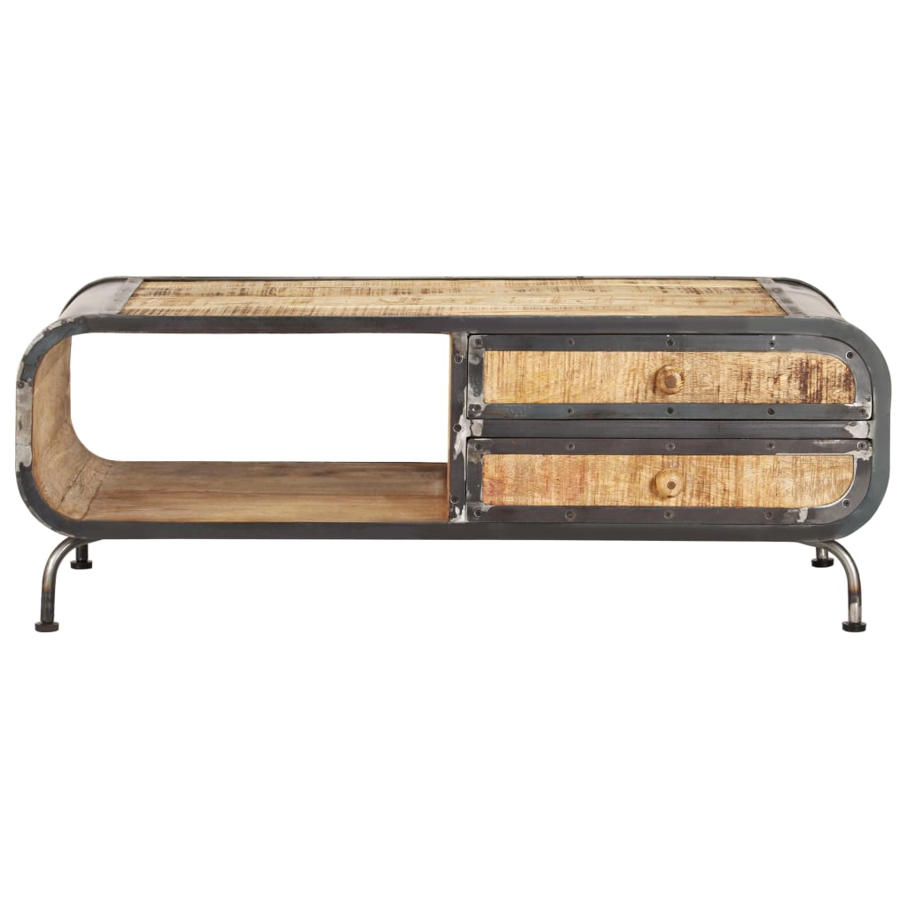 Coffee Table 100X50X35 Cm Solid Mango Wood