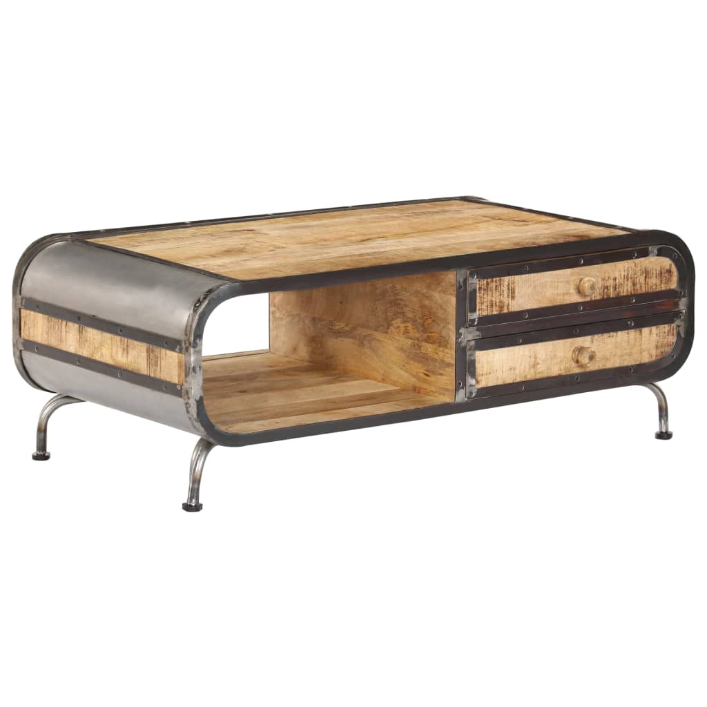 Coffee Table 100X50X35 Cm Solid Mango Wood