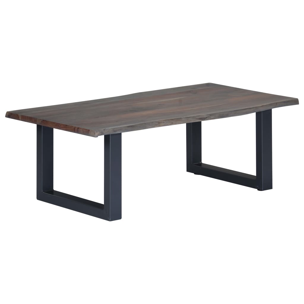 Coffee Table With Live Edges 115X60X40Cm Solid Acacia Wood