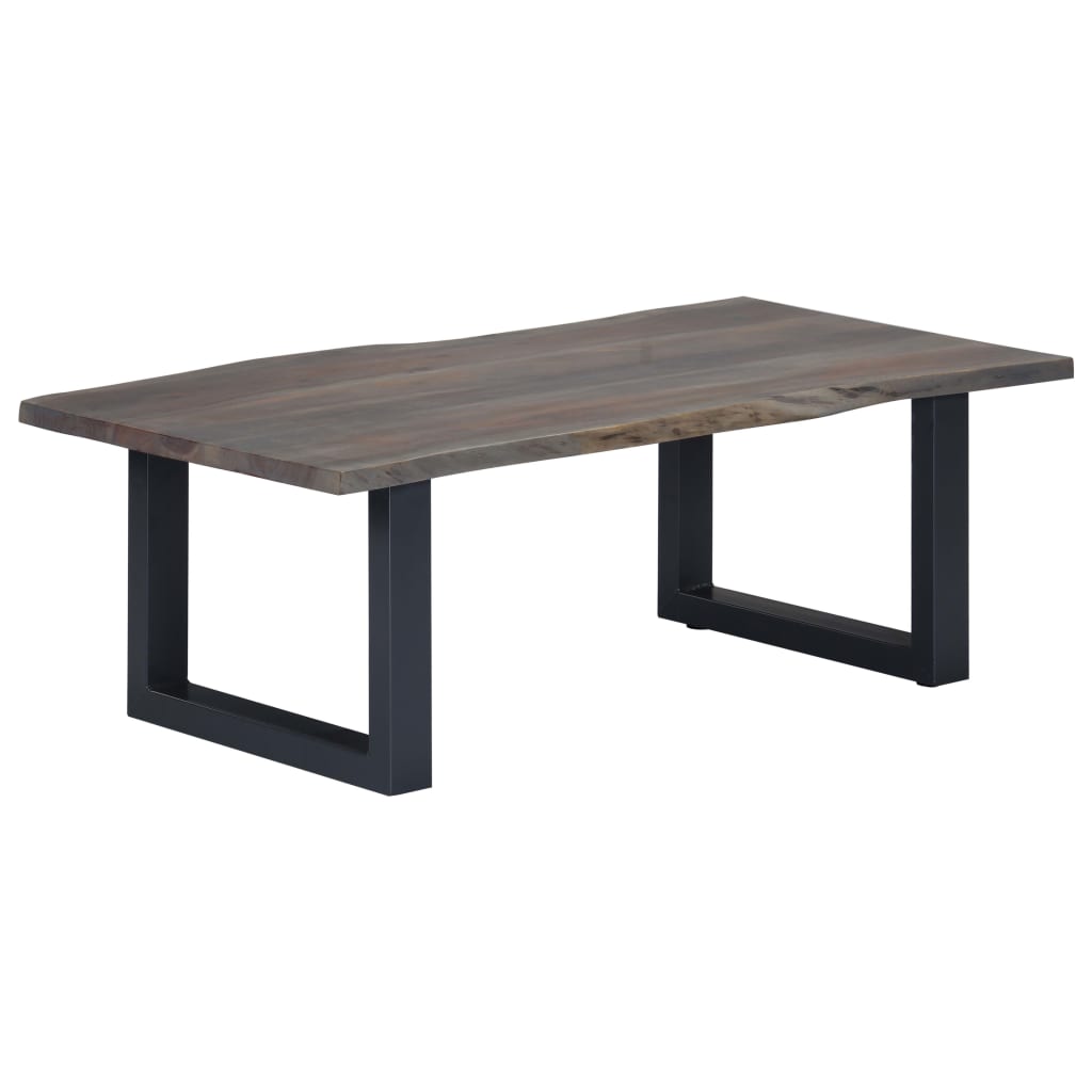 Coffee Table With Live Edges 115X60X40Cm Solid Acacia Wood
